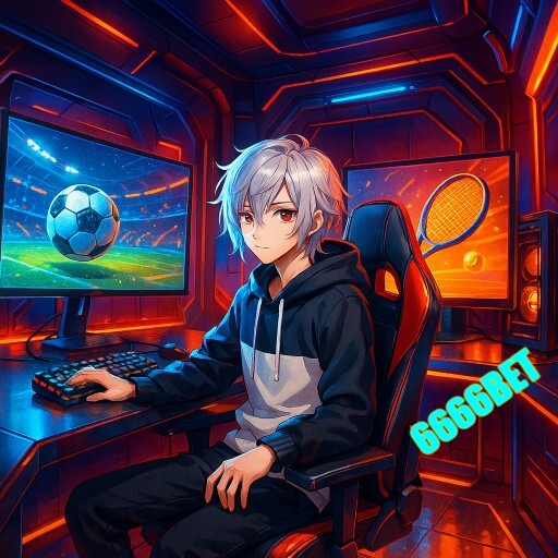 Imagem promocional da 6666BET mostrando a plataforma e suas vantagens